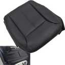 NLQR Front Driver Bottom Replacement Seat Cover Black Microfiber Leather Compatible with Mercedes Benz GL320 GL350 GL450 GL500 GL550 2007-2012