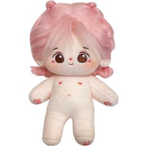 20cm Poseable Plush Doll - Cute Cotton Stuffed Toy with Jointed Skeleton - Anime Soft Dress-Up Doll - Adorable Kawaii Collectible(Only Dolls, No Clothes)-16