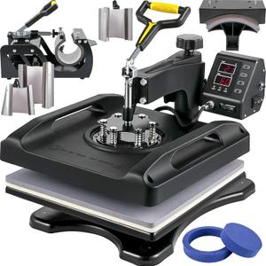 Enhanced Heat Press Device, 8-in-1 Energy Efficient Combo, Versatile Sublimation with 360° Swivel - 8'6" x 11'6"