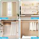 Tension Curtain Rod 30 To 63 Inch White Tension Rods Adjustable Spring Loaded Curtain Rods 7/8" Curtains Rods No Drilling Tension Rods For Windows Bedroom Closet Doorway Door