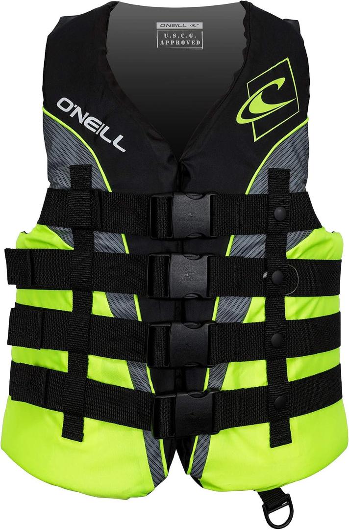 O’Neill Men’s SuperLite USCG Approved Life Vest – Lightweight Men’s Life Jacket for Boating, Wakeboarding, Waterskiing & Your Favorite Water Activities, Medium