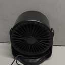 Desk Fan, Turbo Table Fan for Bedroom, 100-Speed Digital Display, Low Noise, 105 Adjustable Tilt, 7.5-inch, Rechargeable Battery, Wall-Mouted Design for Home, Office, Travel Dark Black