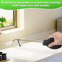 2 Pack Diatomaceous Earth Powder Duster, Garden Powder Dispenser Diatomaceous Earth Applicator, Bulb Duster Sprayer for Home Powder with 9.8 in Extension Nozzle & Retractable Funnel & Measuring Spoon