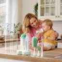 Momcozy Electric Baby Bottle Brush Set with Drying Rack, 7-in-1 Powered Bottle Cleaner & Formula Mixer, Portable Newborn Essentials for Pump Parts & Travel.