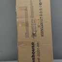 Portable Greenhouse for Outdoor, 57 x 57 x 76'' Greenhouses with Durable PE Cover, Walk in Greenhouse with Shelves Stands, White, Large