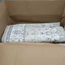 Washable 4x12 Wide Hallway Runners: 12ft Vintage Soft Runner Rug for Entryway Living Room Non Slip Water Resistant Carpet for Kitchen Dining Room Ultra Thin Nursery Bedroom Area Rug(Beige,4x12)