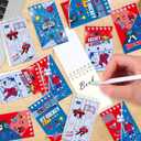 134 PCS Hockey Party Favors Set, 41 Stickers, 12 Goodie Bags,12 Button Badges,12 Slap Bracelets, 12 Tattoo Stickers, 12 Bracelets for Ice Hockey Sports Party Birthday Gift Supplies