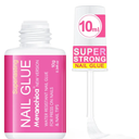 Mevanchica Super Strong Nail Glue, Nail Tips & Acrylic Fingernails Brush Tip Applicator for Press On Nails, Extra Strong Long Lasting for False Nails, Pack Of 4