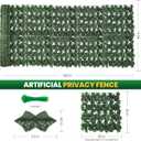 Artificial Ivy Privacy Fence Screen,240X40 in Privacy Fence Panels Balcony Privacy Screen Faux Ivy Hedge Vine Leaf Greenery Backdrop Privacy Screen Outdoor for Patio,Balcony, Garden, Backyard