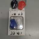 4 Pack Waterproof Secure Holder for AirTag Accessories, Anti-Theft Track Case with Steel Cable, Ultra Durable Scratch-Resistant Cover -Compatible with Apple AirTag for Keychain,Car,Bike,Luggage, Pet (Black/ Blue/ White/ Red)