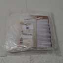 RIMELA White Bed Skirt Queen Size 15 Inch Drop, Elastic Bed Skirting for Bed Base and Frame, Bedding Dust Ruffle Easy to Install, Lightweight Wrap Around Adjustable Bedskirt