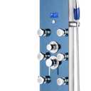 Blue Ocean 52" Stainless Steel SPS392H Shower Panel Tower System with Rainfall Shower Head and 8 Adjustable Massage Jets