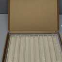 HOUKANWE Large Jewelry Trays for Drawers Stackable Velvet Jewelry Display for Vendors Jewelry Drawer Organizer Inserts for Rings Necklace Bracelets Earrings and Studs Earrings (Beige, 10 Grid)