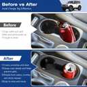 1797 Cup Holder Insert fit for Ford Bronco 2021 2022 2023 2024 2025 Accessories Interior Center Console Silicone (Not for Bronco Sport)