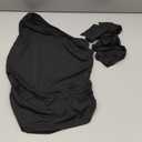 Milumia Women Y2K Going Out Club Rave Halter Scarf Top Shirt Ruched Sleeveless Off One Shouler Tank Top, Size S