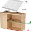 DEKAVA 4 Pack Pull Out Cabinet Organizer Expandable, Adhesive with Nano Film, Pull Out Drawers for Cabinets in Kitchen, Pantry or Bathroom (Black, 21“DEEPX[12"-20'']Width-4PACK)