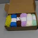 Lewhoo Knitting Kit for Beginners,Learn to Knit Kit for 6 Patterns Dishcloth with Step-by-Step Instruction,Complete Knit Starter Kit -Including Yarn, Knitting Needle&Accessories