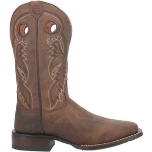 Dan Post Mens Abram Embroidered Square Toe Pull On Casual Boots Mid Calf - Brown (10)