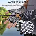 Fly Fishing Gloves Men Sun Sleeves Fingerless UPF Camo Quick-Drying UV Sun Protection for Kayak Rowing Adults Women (Small)