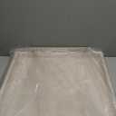 Large Ottoman Tray for Coffee Table,Square Shagreen Leather Decorative Tray with Gold Handles for Living Room Decor (20" x 20" x 3", Ivory)