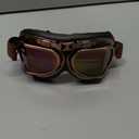 Vintage Motorcycle Goggles,Windproof Anti Fog & Impact UV Protection Aviator Pilot Motocross Goggles,Fly Racing Riding Sand Dust Goggles for Men,Women, Adult