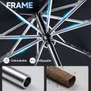 Windproof Travel Umbrella for Rain, Withstand 85MPH Winds, 54 Inch Automatic Reverse Fold Umbrellas Easy Auto Open Close, Portable Compact Umbrella Includes Cover Bag, Perfect for Travel, Car, Commute, Women Men, Backpack