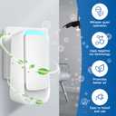 Plug In Air Ionizers - Negative Ion Technology Air Purifier - Quiet Operation Air Freshener for Home, Bedroom, Office, Garage Room - Portable Air Purifiers Odor,Pets Smell - Air Cleaner White (1 Pack）