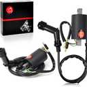 Ignition Coil & Cap 2Pcs compatible with HONDA CB350 CL350 CB450 CL450 SL350