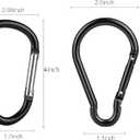 Carabiner Caribeaner Clip,Extra Large 4" Aluminum Carabeaner Keychain Hook,Spring Snap Key Chain Clip