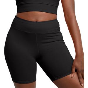 Hanes Womens Stretch Jersey Bike Shorts, Womens Cotton Sports Shorts, 7" Inseam (XX-Large, Black)