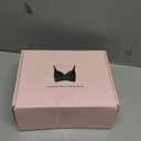 Angelhood Seamless Bras Women Soft Jelly Push Up Wireless Bra Supportive V Neck No Underwire Comfort Tshirt Bralettes (Medium, Black/Blue/Nude)