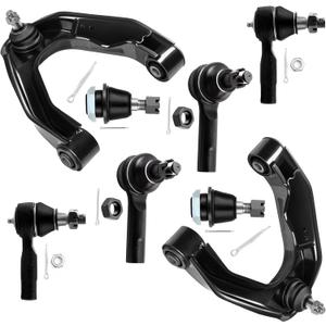 SCITOO 8pcs Front Upper Control Arm Ball Joint Outer Inner Tie Rod Link Kit Fit 2000-2004 For Nissan Frontier 2.4L 3.3L 4WD 2000-2004 For Nissan Xterra Suspension Kit
