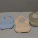PandaEar Set of 3 Silicone Baby Bibs Waterproof, Soft, Unisex, 10-72 Months