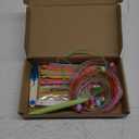 Aeelike Tunisian Crochet Hooks Set Extra Long 47in Afghan Tunisian Crochet Hooks Set with Cable 3.5mm - 12mm, 12 Pieces Afghan Colorful Plastic Crochet Hooks for Blankets Carpet Large Projects