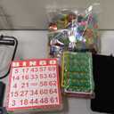 Yuanhe Deluxe Bingo Game Set - Includes 8" Metal Rotar Cage with Big Storage Bag,1000 Colorful Chips,100 Bingo Cards,75 Colored Balls and Masterboard, Great for Large Groups