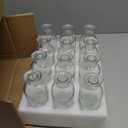 Peohud Set of 12 Glass Bud Vases, Clear Small Flower Vases, Decorative Glass Bottles Floral Vases for Home Decor, Wedding Reception, Party