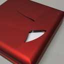 LETURE Large Velvet Jewelry Set Gift Box, Necklace Box With LED Light, Elegant Velvet Gift Box For Bracelet Necklace Earring Ring (Red)