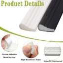 Weather Stripping Door Seal, Upgraded Wedge Window Draft Stopper, PU Foam Seals Tape, Strong Adhesive, Soundproofing, Window Insulation for Winter, Door Frame Gaps Filler (Black, 20 Ft)