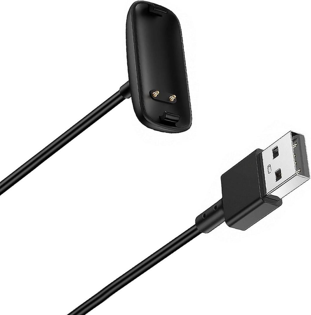 Hahace Charger Cable Compatible with Fitbit Inspire 3 Smartwatch, Replacement USB Charger Adapter Charge Cord Charging Cable for Inspire 3 Activity Fitness Tracker
