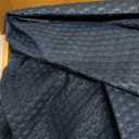 Amazon Basics Waffle Weave Shower Curtain, 72" x 72", Navy Blue