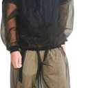 Mosquito Suit - Net Bug Pants & Jacket with Hood - Mesh Bug Suit for Outdoor Protection from Bugs, Flies, Gnats, No-See-Ums & Midges - Mosquito Clothing for Men & Women with Carrybag, M Size