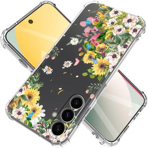 for Samsung Galaxy A26 Case 5G 6.7", [10FT Military Grade Drop Test] Flowers Planet Soft Slim TPU Protective Shockproof Phone Case CoverFlowers Sea
