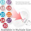16mm Oval Flanges Breast Pump Parts Compatible with Medela Breast Pumps PersonalFit, Maxflow, Freestyle Flex Swing Maxi Connector