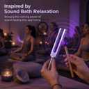 Frequency Generator for Healing 7.83Hz Schumann Resonance Generator, Adjustable, Sleep Relaxation & Meditation Frequency Machine with Headphones and Tuning Fork Set (Deep Violet)