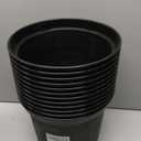 BTPLASTIK 3 Gallon Nursery Pots, 10 Inch Thickened Plant Pots with Drainage Holes, Plastic Round Planter for Outdoor Indoor Plants (12-Pack, Black)