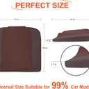 Lofty Aim Car Seat Cushion, Comfort Memory Foam Car Cushions for Driving - Sciatica & Lower Back Pain Relief, Driver Seat Pillow for Auto, Office Chair, Wheelchair - Brown