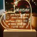 Hiipeenow Grandma Gifts from Grandchildren, Engraved Night Light 15 * 19CM, Birthday Mothers Day Christmas Gifts for Grandma, Nana, Grammy, Grandmother