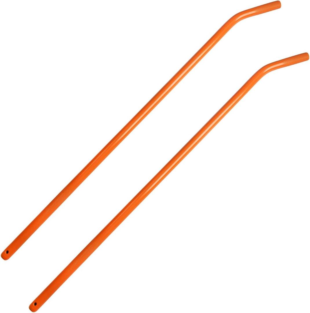 34" Heavy Duty Chrome Steel Tie-Down Winch Bar with Non-Slip Grip Sleeves for Car Haulers, Trucks & Trailers Cargo Strap Tightening Tool2pcs