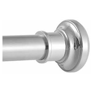 Tension Curtain Rod, Extra Long Outdoor Curtain Rod 43-100 Inch Adjustable, 1.1 Inch Diameter Thick Heavy Duty Black Shower Curtain Rod, Stainless Steel Shower Rod for Bathroom No Drilling, No Rust