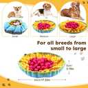 JIANWEI Pet Snuffle Mat for Dogs, Dog Digging Toys, Dog Treat Dispenser Indoor Outdoor Stress Relief, Interactive Dog Toy for Dogs Slow Eating and Mental Stimulation(Colorful)